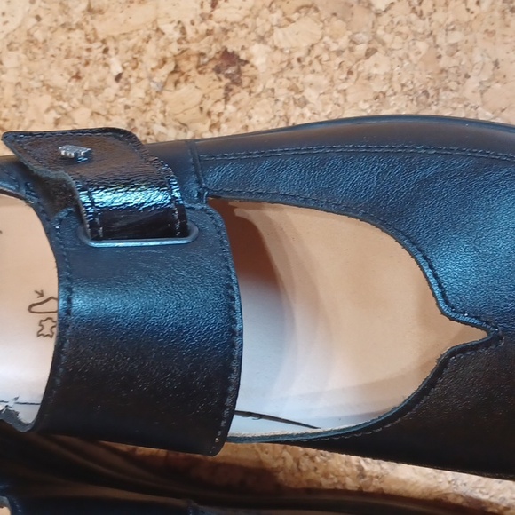 Finn Comfort Black Premium Leather Mary Janes Size 8.5 New Without Box